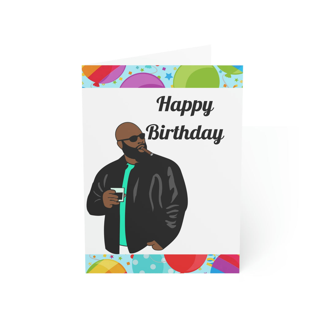 Mens Birthday-Drink & Cigar Folded Greeting Cards (1, 10, 30, and 50pcs)