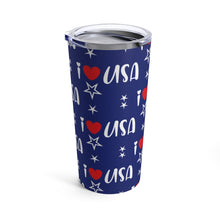 Load image into Gallery viewer, I Love USA Blue Tumbler 20oz
