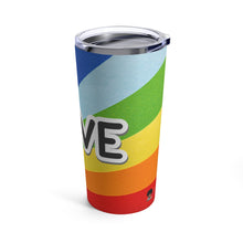 Load image into Gallery viewer, Rainbow Heart Love Tumbler 20oz
