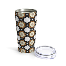 Load image into Gallery viewer, Mocha Flower Power Tumbler 20oz
