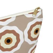 Load image into Gallery viewer, Mocha Circles Accessory Pouch w T-bottom
