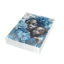 Load image into Gallery viewer, Mothers Day-Blue Folded Greeting Cards (1, 10, 30, and 50pcs)
