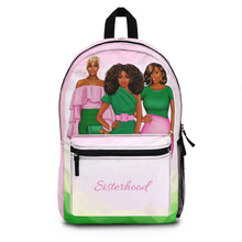 Load image into Gallery viewer, The Sisterhood Pink/Green Backpack
