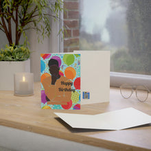 Load image into Gallery viewer, Mens Birthday-Orange Shirt Folded Greeting Cards (1, 10, 30, and 50pcs)
