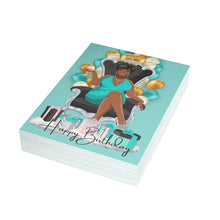 Load image into Gallery viewer, Happy Birthday Queen Folded Greeting Cards (1, 10, 30, and 50pcs)
