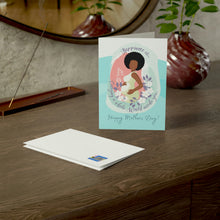 Load image into Gallery viewer, Happy Mothers Day-Happiness Is -Dark Folded Greeting Cards (1, 10, 30, and 50pcs)
