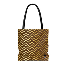 Load image into Gallery viewer, Stand Up BrownGold AOP Tote Bag
