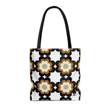 Load image into Gallery viewer, Mocha Flower Power AOP Tote Bag
