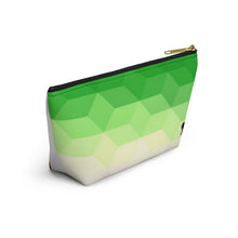 Load image into Gallery viewer, The Sisterhood Pink/Green Accessory Pouch w T-bottom
