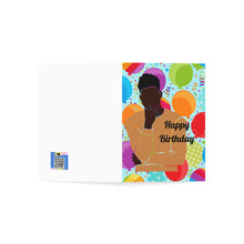 Load image into Gallery viewer, Mens Birthday-Orange Shirt Folded Greeting Cards (1, 10, 30, and 50pcs)
