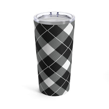 Load image into Gallery viewer, His Black Argyle Tumbler 20oz

