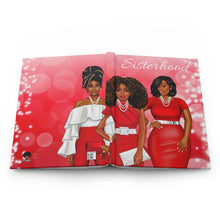 Load image into Gallery viewer, The Sisterhood Red/White Hardcover Journal Matte
