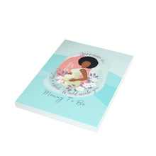Load image into Gallery viewer, Mommy To Be-Happiness Is -Dark Folded Greeting Cards (1, 10, 30, and 50pcs)

