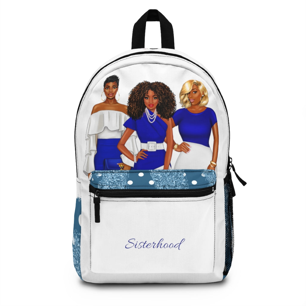 The Sisterhood Blue/White Backpack