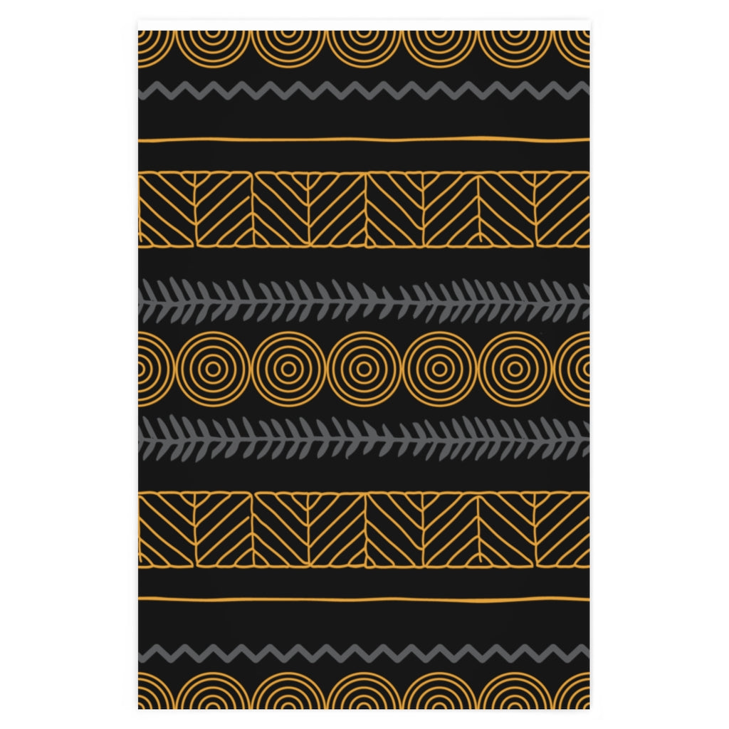 BLKGold Kente Wrapping Paper
