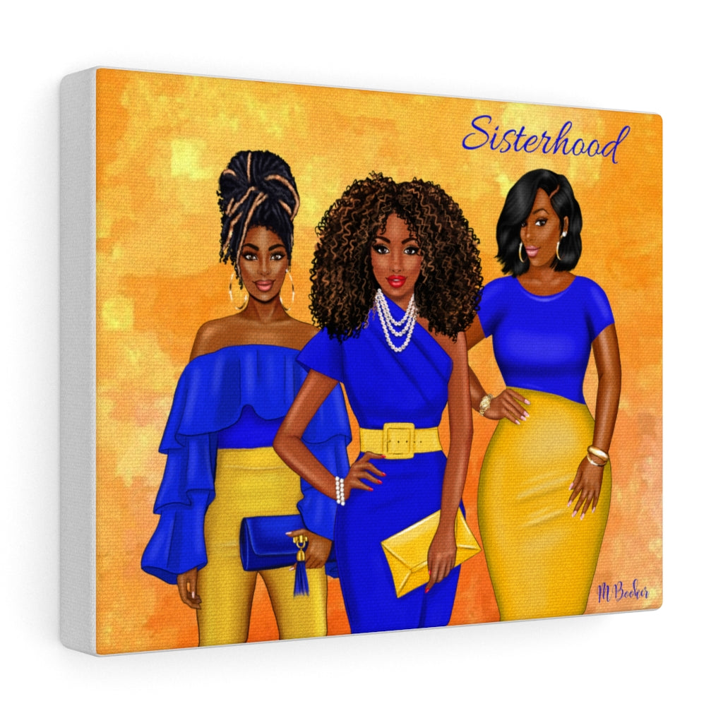 The Sisterhood Blue/Gold Canvas Gallery Wraps