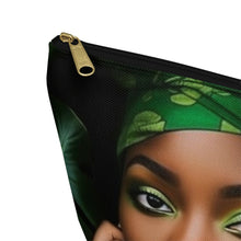 Load image into Gallery viewer, Love Grows Here-Green Accessory Pouch w T-bottom
