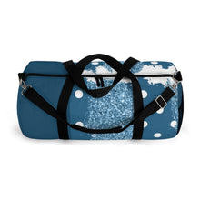 Load image into Gallery viewer, For Her Blue/White Duffel Bag
