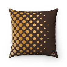 Load image into Gallery viewer, Chocolate Spun Polyester Square Pillow
