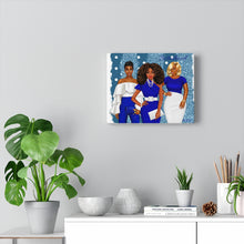 Load image into Gallery viewer, The Sisterhood Blue/White Canvas Gallery Wraps
