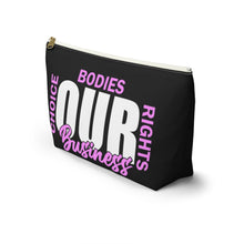 Load image into Gallery viewer, Our Business Accessory Pouch w T-bottom
