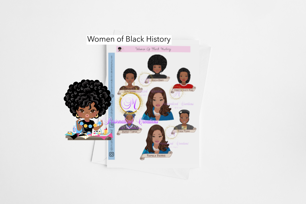 Women of BLK History Stickers