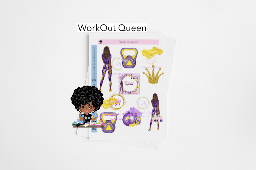 WorkOut Queen Stickers