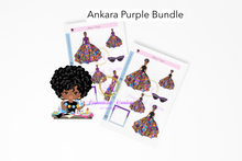 Load image into Gallery viewer, Ankara Purple Stickers
